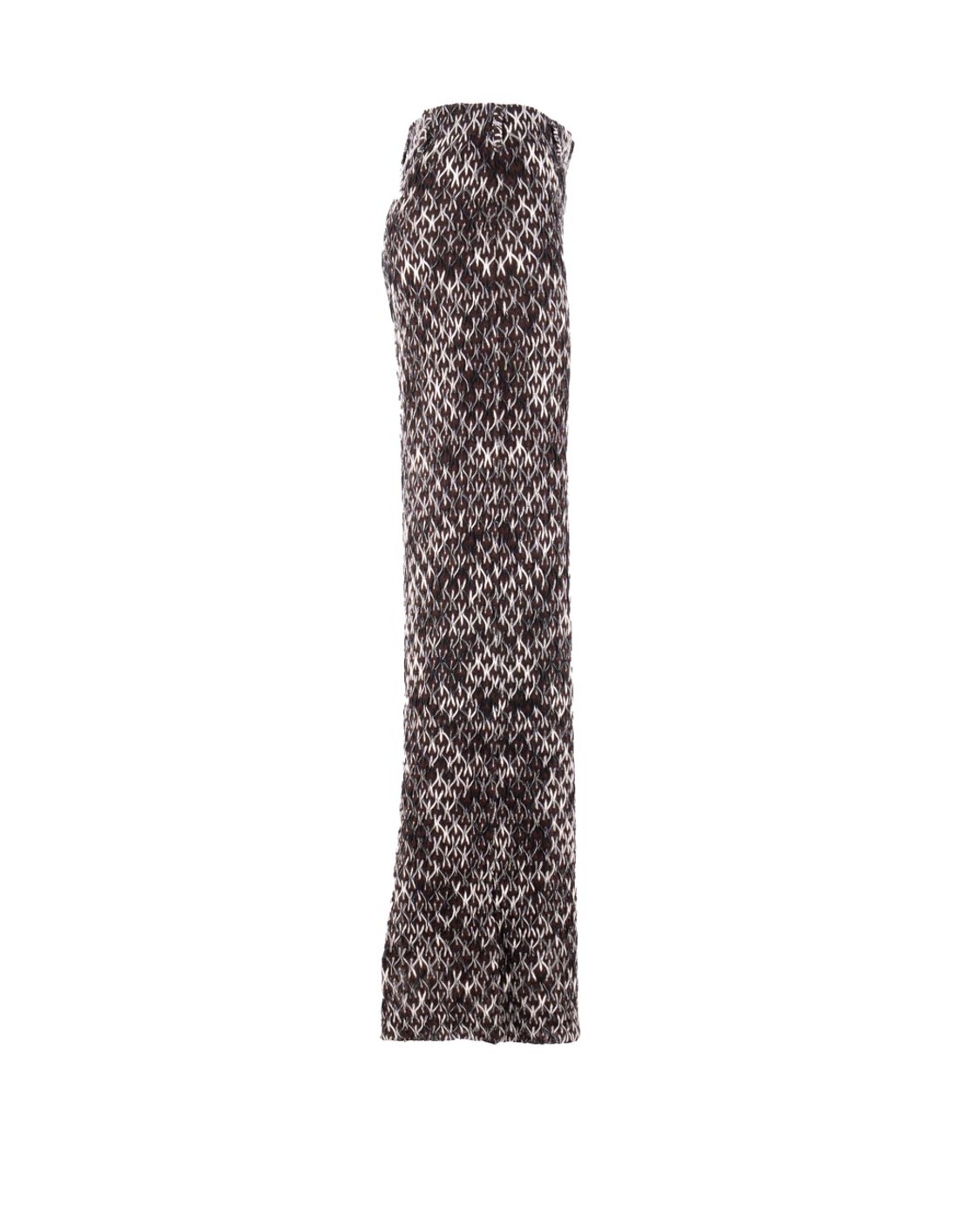 shop MISSONI  Pantalone: Missoni pantalone palazzo in pizzo fiammato.
Pantalone palazzo.
Lavorazione raschel in pizzo nervato fiammato.
Misto viscosa e lana.
Composizione: 54%Lana 46%Viscosa.
Fabbricato in Italia.. WI0Q BR012N-S80D number 2077123